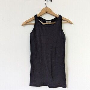Athleta ribbed black seamless racerback Tank top S Small